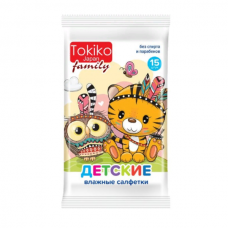 TOKIKO Japan Family Влажные салфетки детские 15шт
